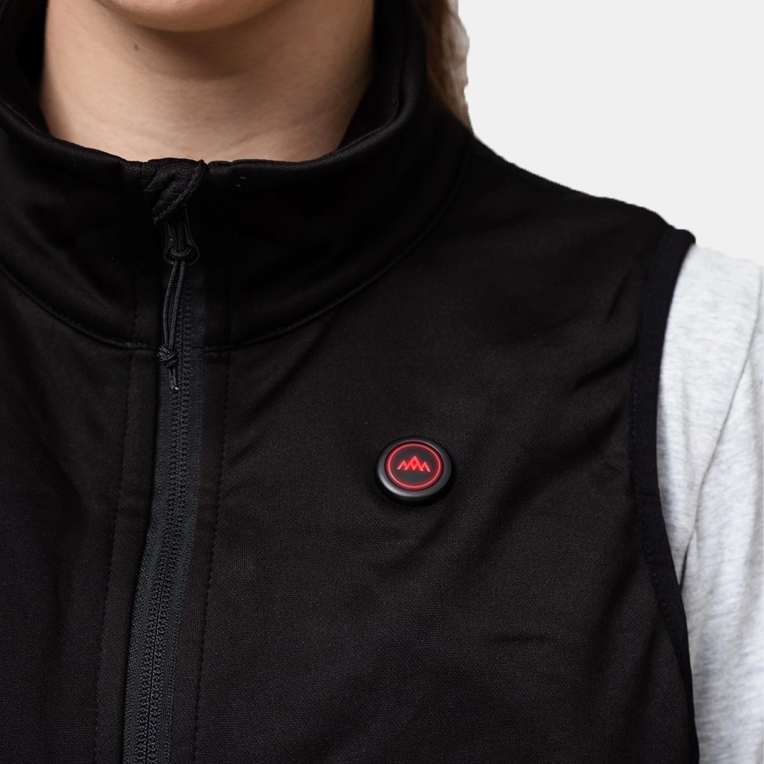 HeatX - Värmeväst Fleece Dam – Svart