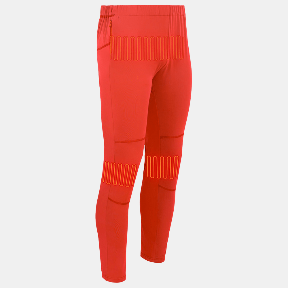 Glovii - Värmeunderställsbyxor Orange-Röd - Nordiq Heat