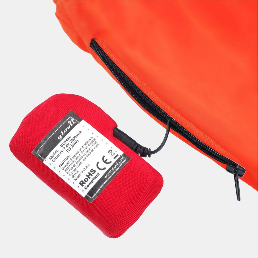 Glovii - Värmeunderställsbyxor Orange-Röd - Nordiq Heat