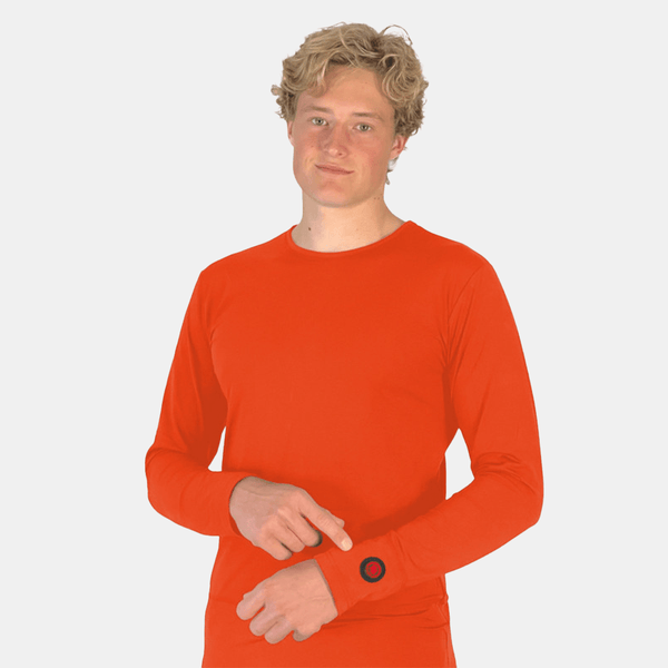 Glovii - Värmeunderställströja Orange-Röd