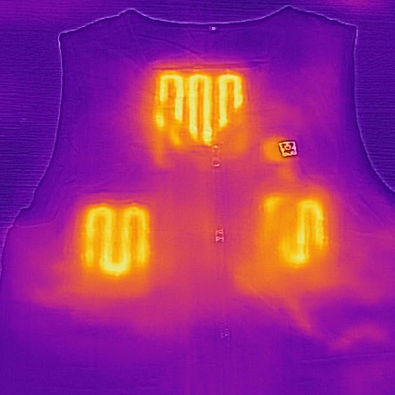 Glovii - Värmeväst Fleece Svart - Nordiq Heat