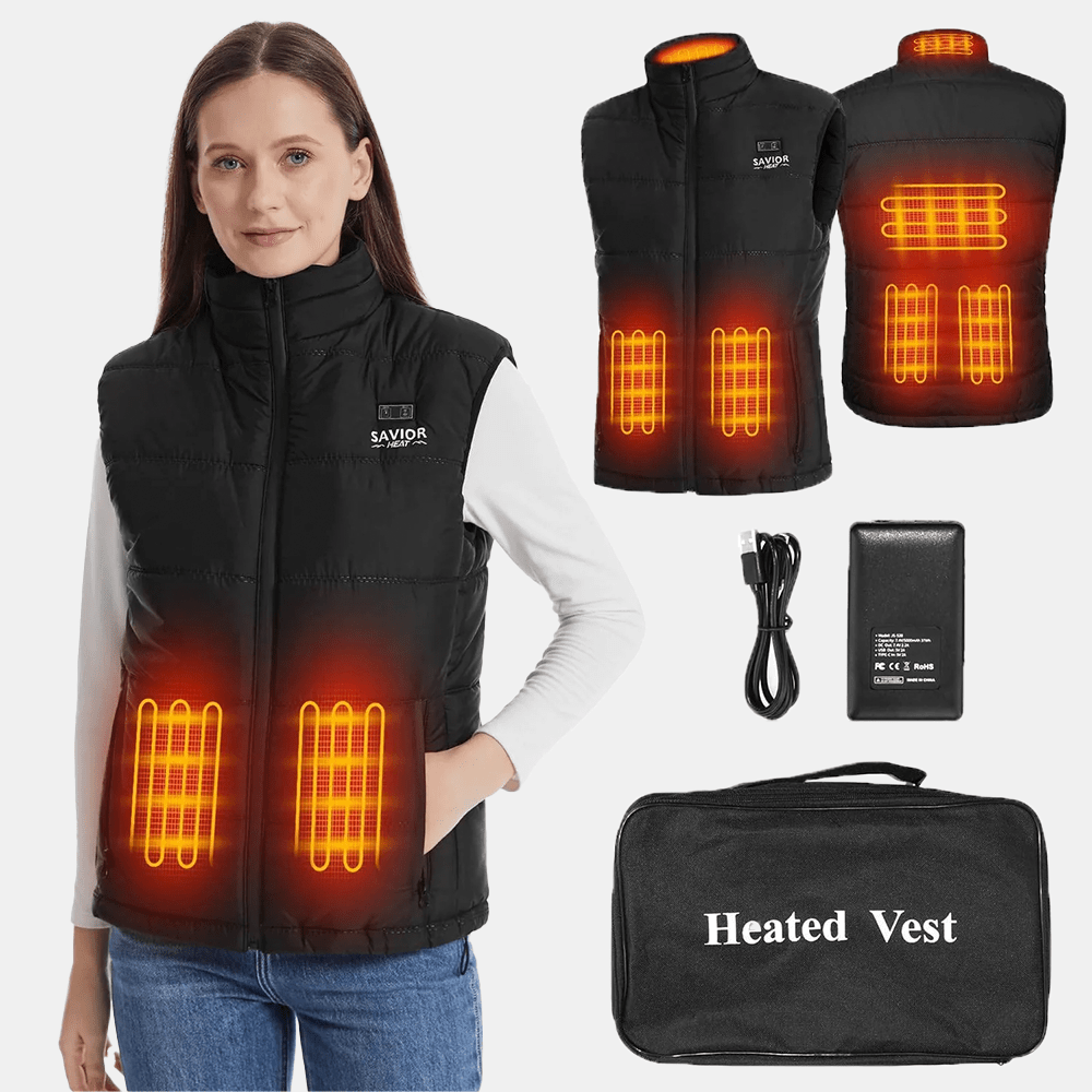 Savior - Heat Elektrisk Dam Värmeväst Lättvikt - Nordiq Heat