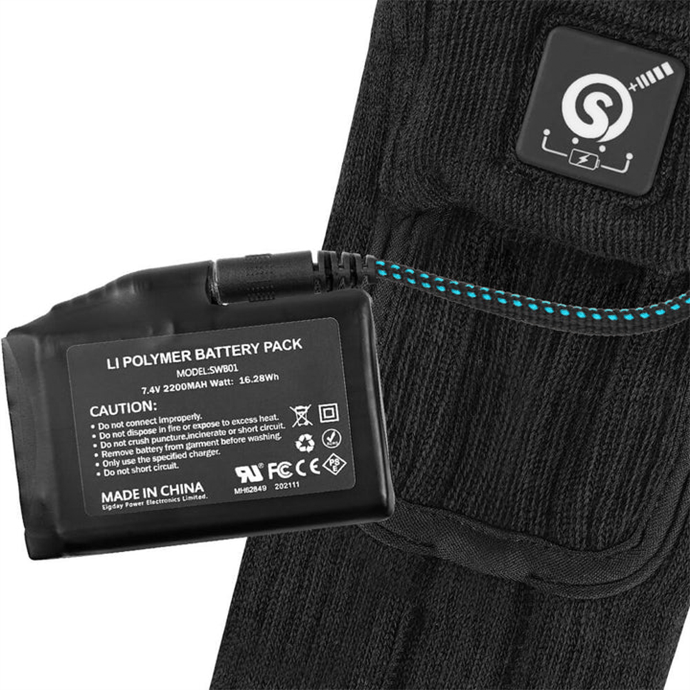 Savior Heat - Värmestrumpor Svart/Grå Outdoor - Nordiq Heat