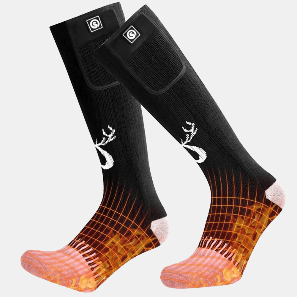 Savior Heat - Värmestrumpor Svart/Grå Outdoor - Nordiq Heat